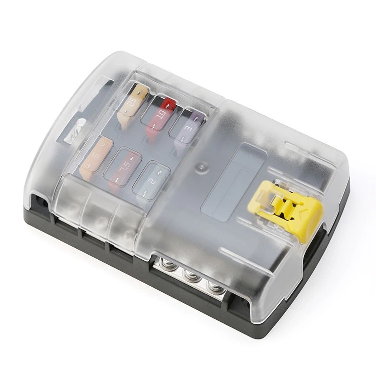 Cutie de siguranțe cu lamă cu 6 circuite cu magistrală negativă